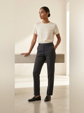 Incotex Women’s Grey Straight‑Leg Trousers – Tailored Italian Fit